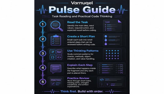 Varnuel Pulse Guide infographic on a black background