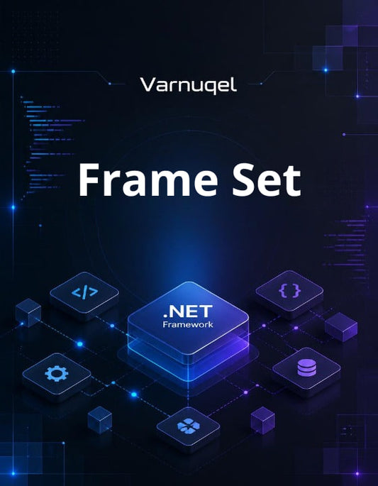 Varnugel Frame Set with NET Framework on a dark background