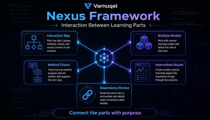 Varnugel Nexus Framework diagram on a dark background