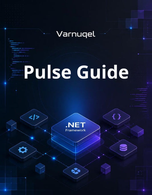 Varnugel Pulse Guide with NET Framework on a dark background