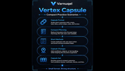 Varnquel Vertex Capsule product description on a dark background